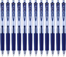 Uni-Ball Signo Retractable Gel Pens, Ultra Micro 1 Count Pack of 12 , Blue