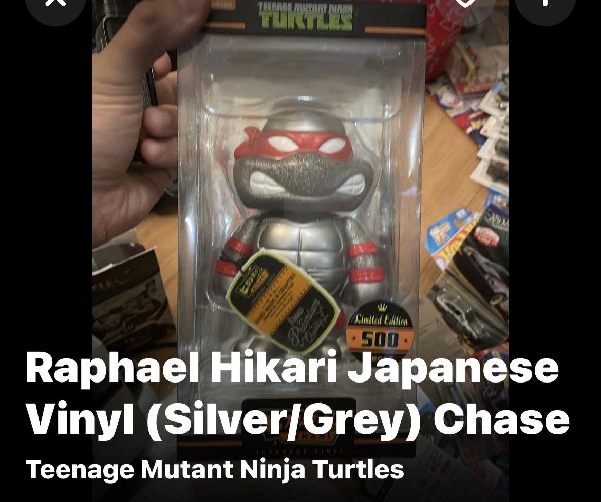 Funko Hikari Japanese Vinyl Raphael Chase Limited Edition 500 TMNT Silver Grey