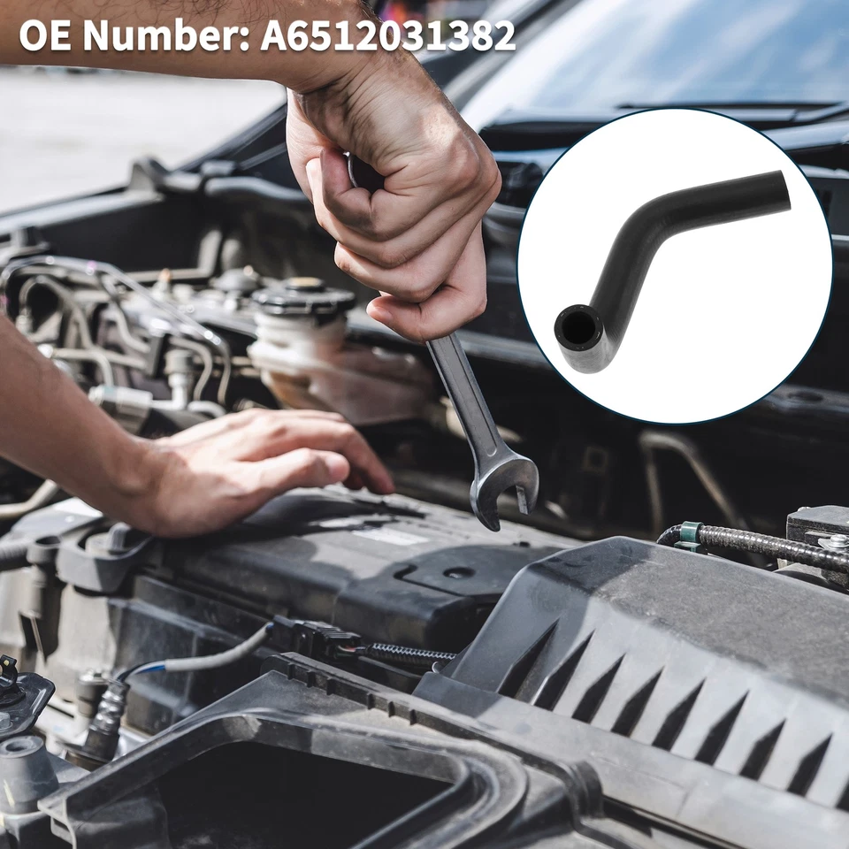 HVAC Heater Hose for Mercedes-Benz C-Class C220 C250 08-23 No.A6512031382 Rubber - Image 3 of 4