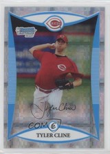 2008 Bowman Draft Prospects Chrome X-Fractor 128/199 Tyler Cline #BDPP62 0o6v