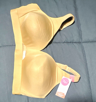 Cacique The Modern Collection T-Shirt Bra 40C Wireless Lightly Lined Beige