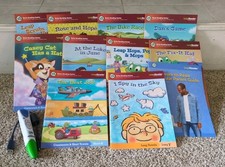 Leap Frog Early Reading Series -10 LeapReader Interactive Books W/ Pen WORKS