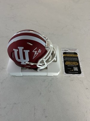 Charlie Becker Autographed Signed Mini Helmet Indiana Hoosiers Football JSA Cert