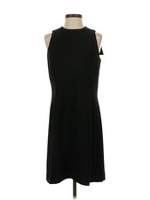 NWT Linda Allard Ellen Tracy Women Black Cocktail Dress 10