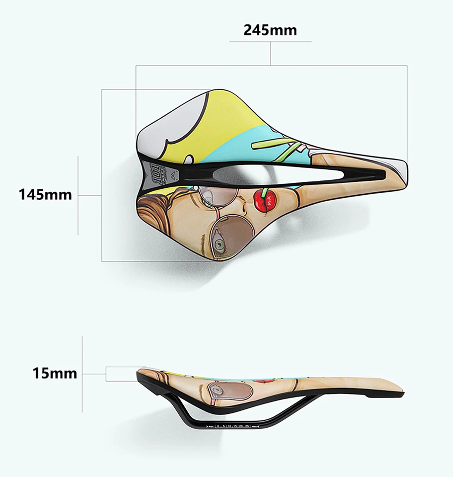 ENLEE Sillín de Bicicleta Transpirable Hueco MTB Bicicleta de Carretera Cojín de Asiento Ligero Foto 3 de 4