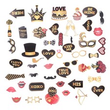 50 Pcs Matrimonio Accessori Proppetti Di Cabine Fotografiche Divertenti