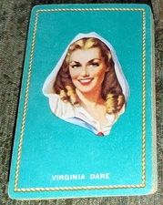 Vintage Virginia Dare Mid-century Americana Vibe Congress 606 Playing Cards Deck