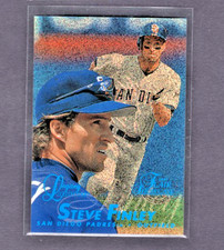 1997 FLAIR SHOWCASE ROW 0 LEGACY COLLECTION #96 STEVE FINLEY PADRES SP #/100