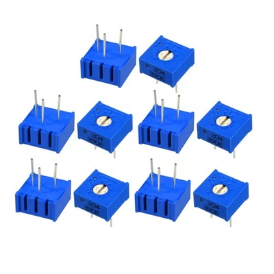10xVariable Widerstände 200k Ohm Obeneinstellbar Horizontal Cermet Potentiometer - Bild 1 von 4