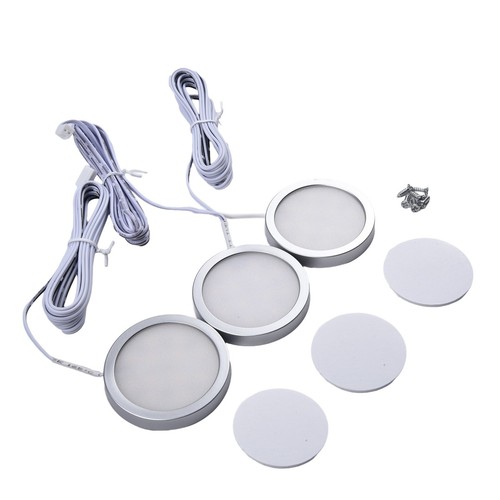 3/6PCS Under Cabinet Light Kitchen Counter Closets LED Puck Display Night Lamp - Picture 4 of 24