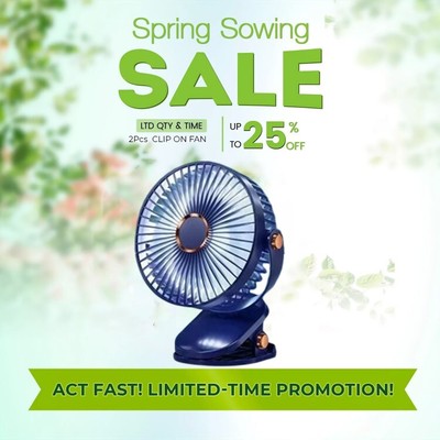 NEW Mars Hydro 6 Inch Smart Clip Fan,EC Motor, APP-Controlled, Auto-Oscillating