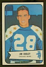 1954 Bowman Football #121 Jim Dooley Chicago Bears & various bonus cards added