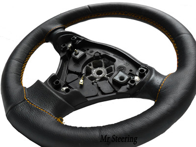 Italienische Leder Lenkrad Abdeckung Gold Stich für Mitsubishi COLT 6 2004-2012