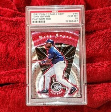TONY GWYNN 1997 PINNACLE TOTALLY CERTIFIED #45 PLATINUM RED #/3999 PSA 10 🔥FOIL