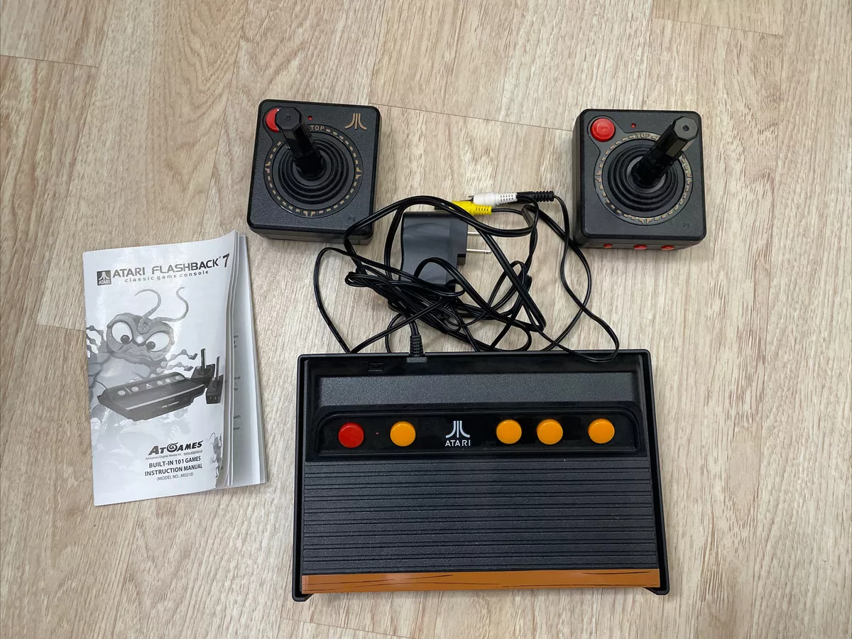 Atari Flashback 7 Classic Game Console Black Orange