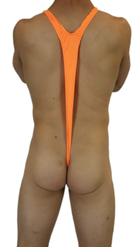 Mankini Borat Orange Thong Bodysuit Swimsuit Lingerie Underwear Sexy - Picture 5 of 8