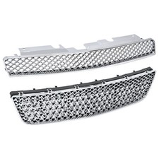 Front Hood Upperlower Grille For 06-13 Chevy Impala 14-16 Limited Chrome Front Hood Upperlower Grille For 06-13 Chevy Impala 14-16 Limited Chrome