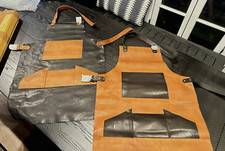 Leather Aprons - Black and Brown - Set of Two - Top Grain - Lindsey Street