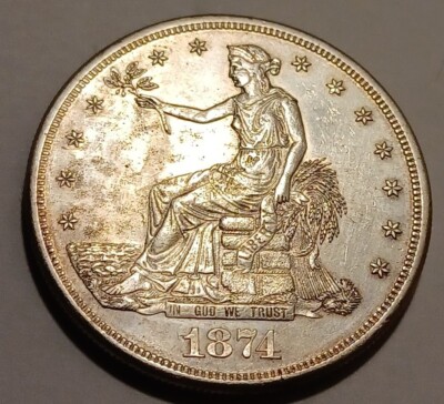 1874-S TRADE DOLLAR 90% Silver- | eBay