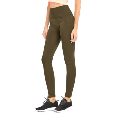 DailyWear Womens High Waist Fleece Extra Wide Band Leggings