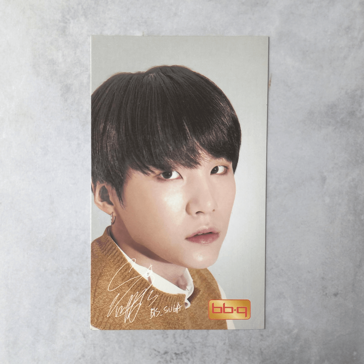 BTS 2016 BBQ Official Photo Card Complete Set - Suga Set of 3