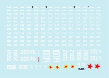 Star Decal 35885 1/35 JNA - Jugoslavian Tank Numbers 1990s