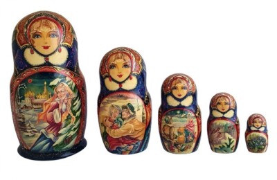 Matriochka Russe Peinte à La Main Par Smirnova – Poupées Gigognes Artisanales De Russie