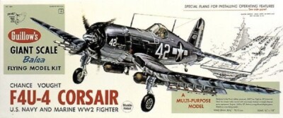 Krick Corsair F4U US Navy Marine Fighter 1:16 Holz Flugzeug mit Bespannpapier