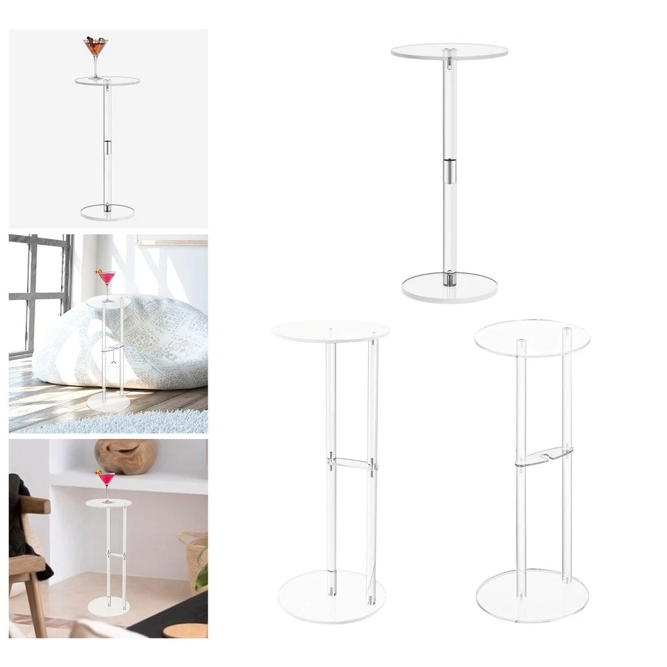 Acrylic Side Table 10" Creative Drink Table for Living Room Bedroom Bedside - image 1 of 1