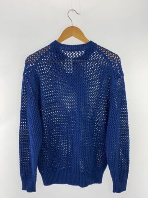 AURALEE knit sweater COTTON LILY-YARN MESH P O 4 Blue AURALEE knit sweater COTTON LILY-YARN MESH P O 4 Blue