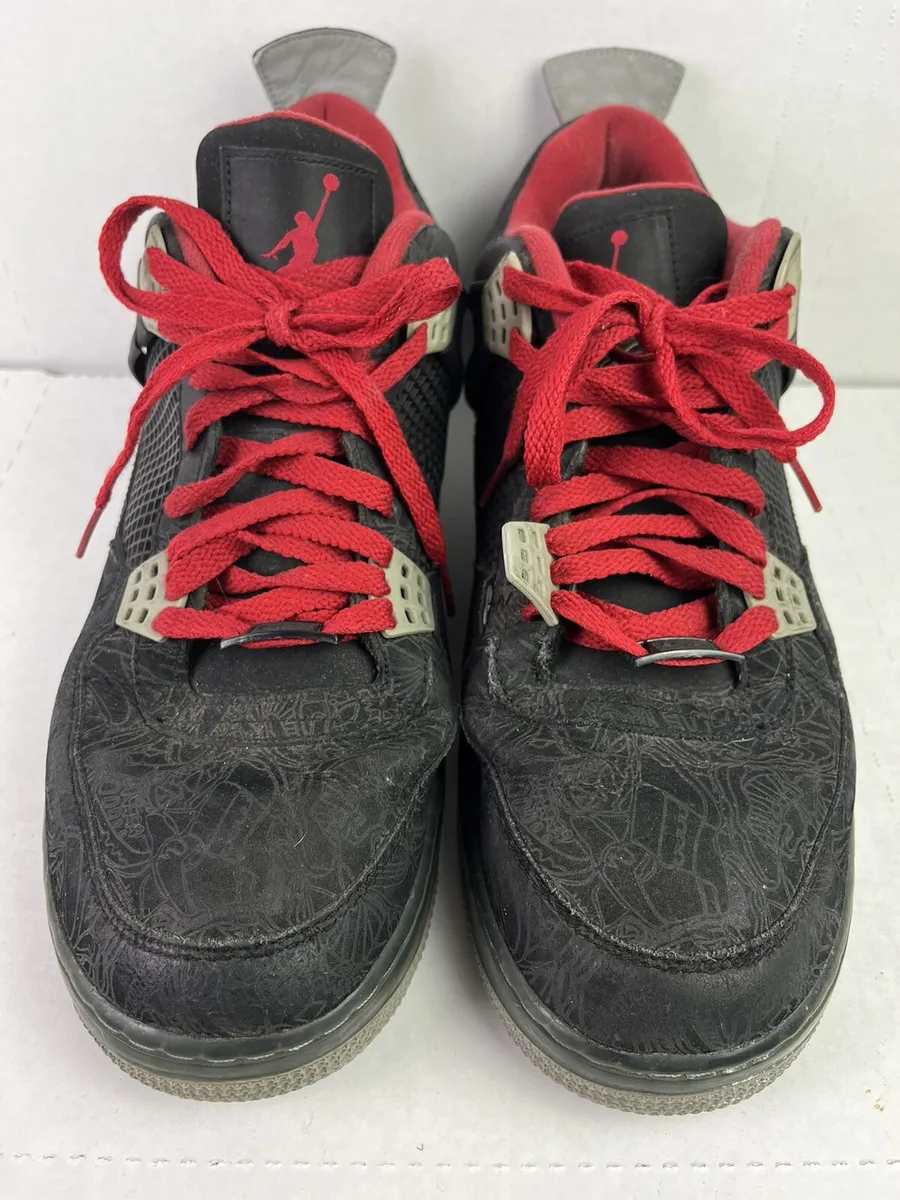Nike Air Jordan AJF 4 Fusion Premier, 384393-001, Black / Red, Men's Size 12