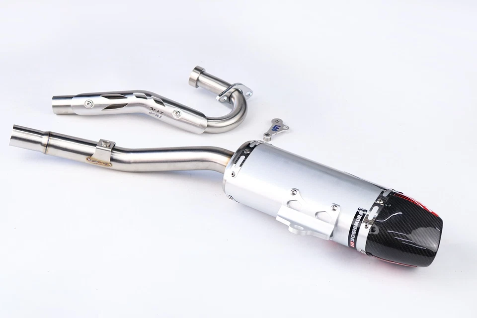 FULL SYSTEM EXHAUST MUFFLER REAR PIPE CARBON RS9 KAWASAKI KLX140 KLX140L R 140RF Foto 4 de 4