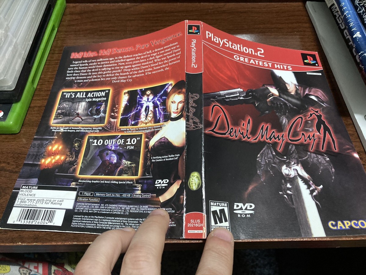 Devil May Cry Greatest Hits PlayStation 2 Cover Art No Game | eBay