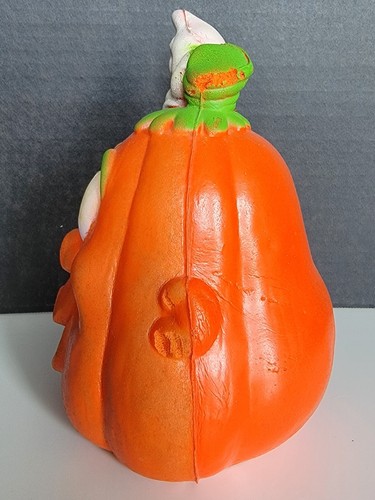 De colección Dan Dee 1989 Espuma Halloween Cabeza de Calabaza Jack O Linterna con Fantasma - Imagen 4 de 12