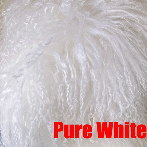 100% Real Mongolian Lamb Fur Coat Women Curly Long Fur Lapel Jacket Warm Outwear - Picture 31 of 33
