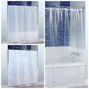 Midweight Peva Shower Curtain Liner, 70 X 72 Clear Shower Curtain Liner