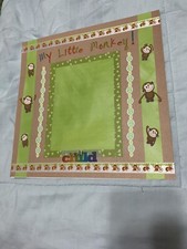 My Little Monkey-12x12 premade scrapbook page
