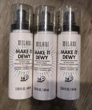 Milani Make It Last Dewy Setting Spray Hydrate Illuminate 16 hour  2.03 oz 3 Pk