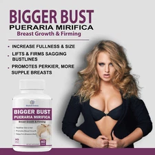 Bigger Bust Pueraria Mirifica 15:1 Extract Capsules for Enlarge Breast..