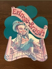 Rare Vintage St. Patrick's Day Paper Die Cut Out Decoration  Erin-Go-Bragh  