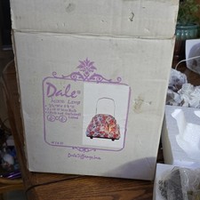 Dale Tiffany Accent Lamp 1633 Floral Shade Corded Switch UL Listed 8.25in