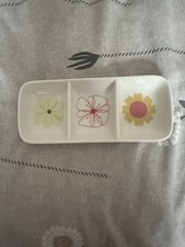 Portmeirion Crazy Daisy Small 3 selection Dip Tray Excellent Condition