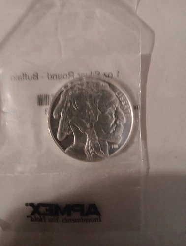 1 oz Silver Round - Buffalo Highland Mint Free Shipping