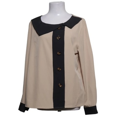 Shein, Bluse, Größe: 44, Beige/Schwarz, Polyester, Damen #kbw