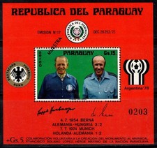 Paraguay 1976 Mi. Bl. 269 Bloc Feuillet 100% Poste aérienne Neuf ** MUESTRA, Her