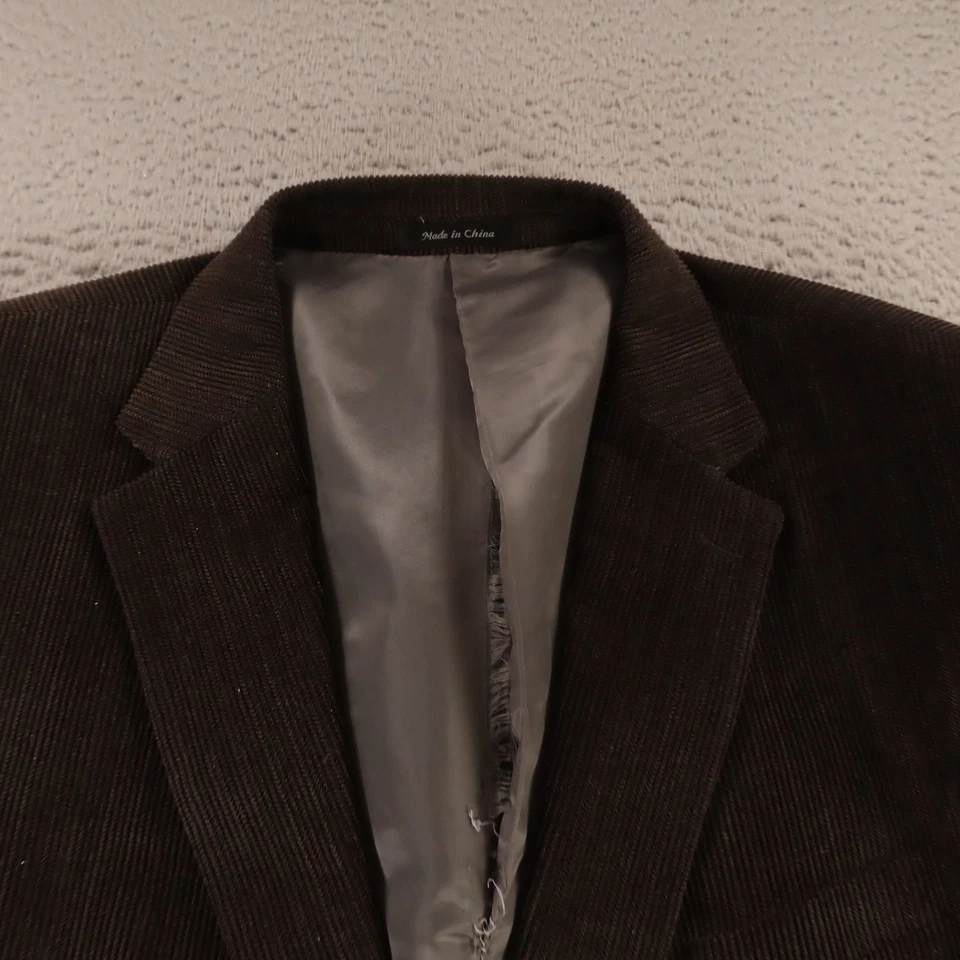 Chaps Jacket 2XL Brown Cotton Corduroy Blazer Sport Coat Warm 52R - Image 2 of 4