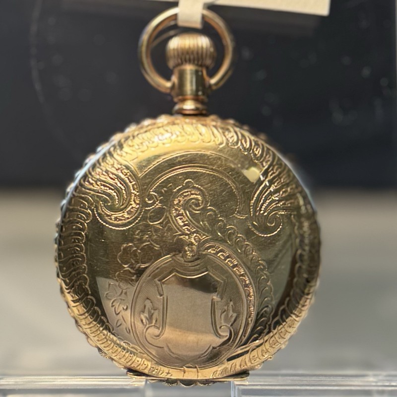 Antique Lady's Waltham Hunting Case Pocket Watch PIE CRUST CASE! 1895 6s