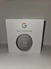 Google Nest Smart Thermostat, Charcoal G4CVZ • New Open Box, batteries included.