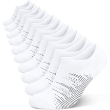 No Show Socks Men 10 Pairs Ankle Low Cut Cotton Men Socks 11-13 10 Pairs White