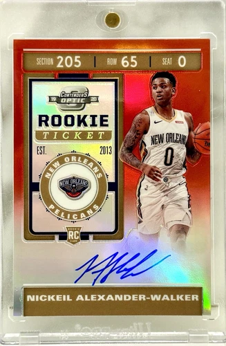 🔥2019-20 Contenders Optic Nickeil Alexander-Walker RC Auto /99 Red Timberwolves